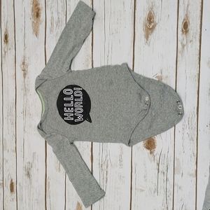 Cloud Island "Hello World!" Bodysuit 6-9M